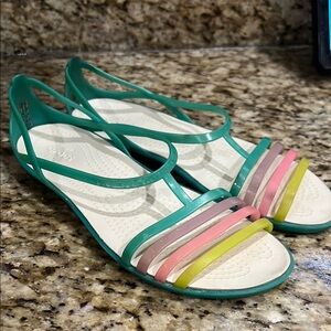 CROCS Multicolor Strappy Sandals